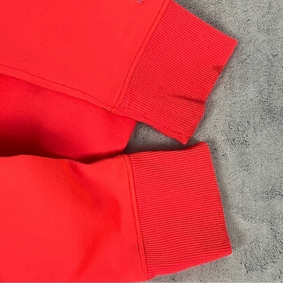 Under Armour Cold Gear Pullover Hoodie Semi Fitted Sz Large Orange with Pocket - Picture 8 of 13